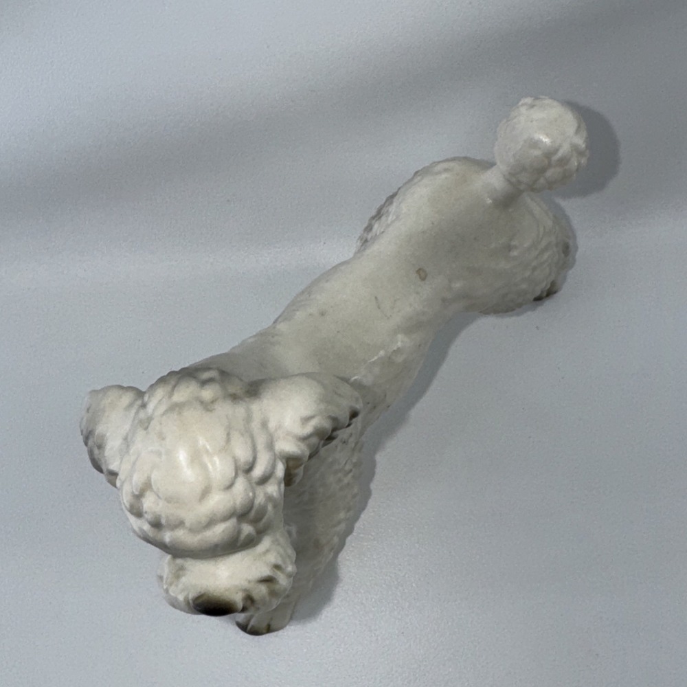 VINTAGE JAPAN BRINN'S White POODLE Porcelain FIGURINE FIGURE 5" tall - Picture 4 of 10